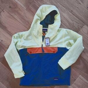 Boys Patagonia Isthmus Anorak pullover jacket NWT plume grey